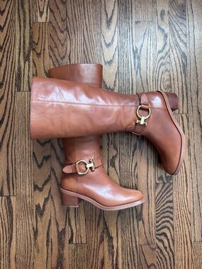 Coach Saddle Leather Tall Boots